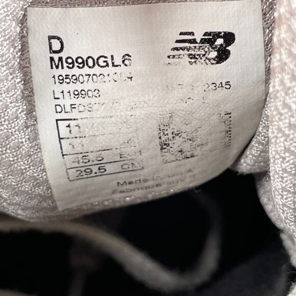 New Balance 990v6 Made in USA Castlerock Mens 11.5 D Running Sneaker Casual Shoe main image 10